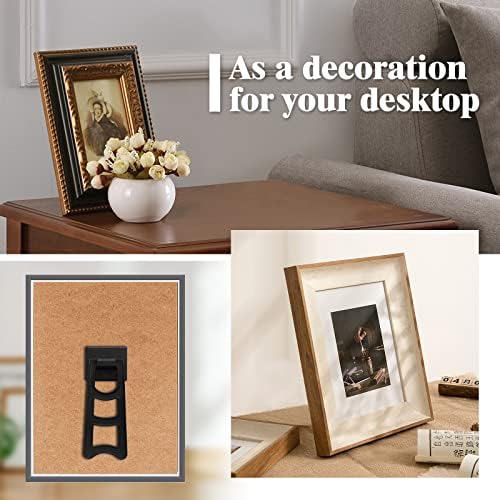 4 Inch Black Plastic Easel Back Stand 12 Pcs