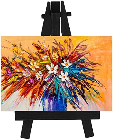 Chuangdi 12 Piece Black Mini Wood Easel Set