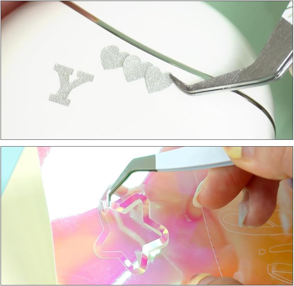PYD Life 10 Pack Sublimation Vinyl Tweezers for Custom Designs