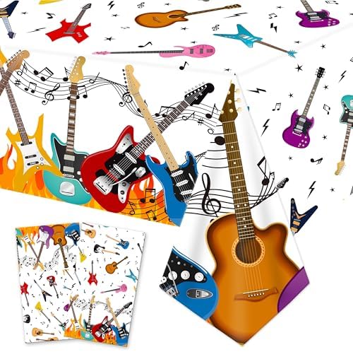 C L Cooper Life Guitar Tablecloths 2pcs Music Theme