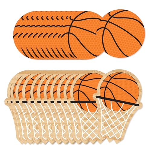 Big Dot of Happiness Nothin But Net Basketball Cut Outs - 24 Count