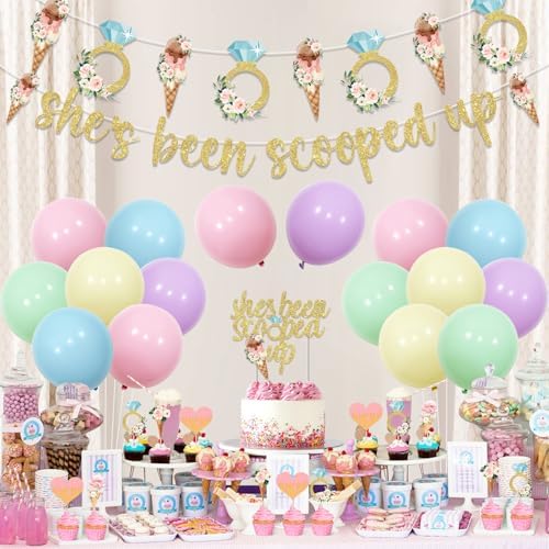 Wonmelody Ice Cream Themed Bridal Shower Decorations
