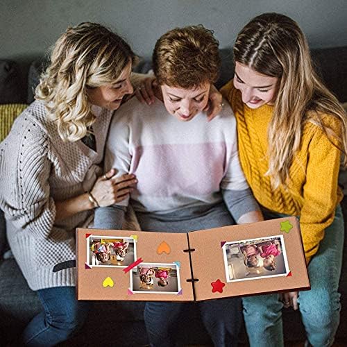 ZEEYUAN 80 Page Wooden Photo Album Scrapbook DIY
