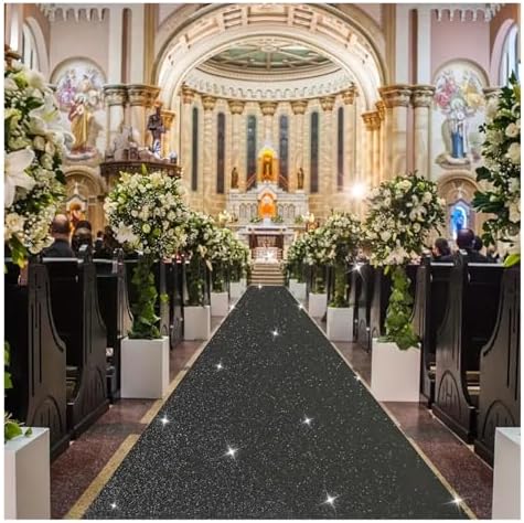 Elegant Wedding Aisle Runner Non-Slip and Washable