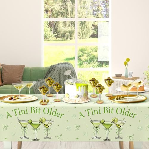 Kreatwow 3Pcs Martini Birthday Tablecloth 898 X 426 ft