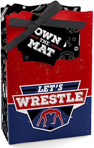 Big Dot of Happiness Wrestling Party Favor Boxes Set of 12
