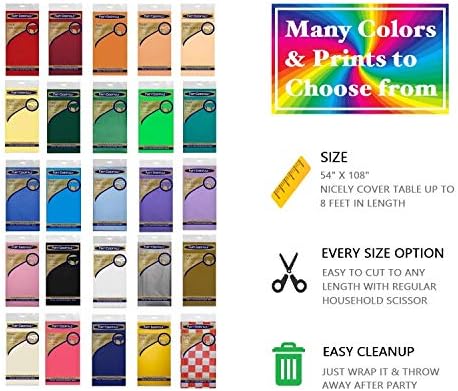 Party Essentials Heavy Duty Rectangle Table Cover Neon Green 54x108 3-Count