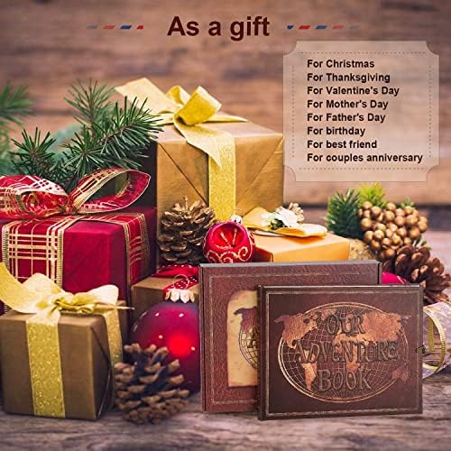 JIMBON Adventure Book Scrapbook 180 Pages Photo Album