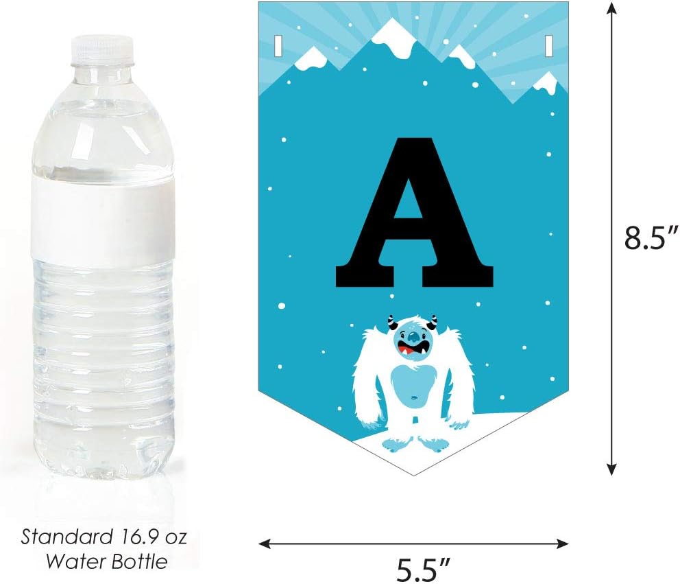 Yeti to Party Bunting Banner - Abominable Snowman Party Decor