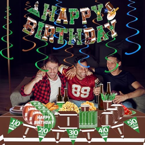Football Themed Party Set for 24 Guests