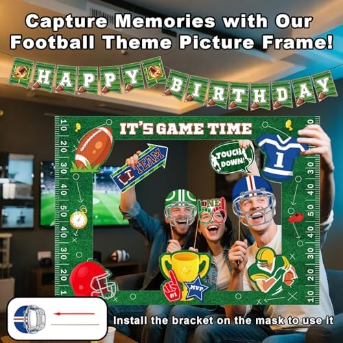 120-Piece Football Birthday Party Decorations Set