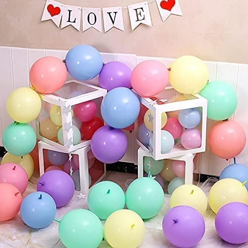 IN-JOOYAA 200 Pcs Nude Latex Link Balloons 6 Inch 12 Inch