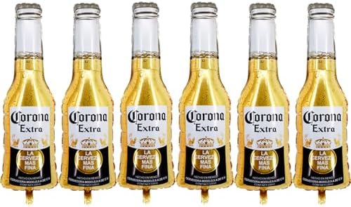 6PCS Large Beer Bottle Mylar Balloons for Party Decorations