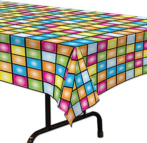 Beistle 70s Disco Party Tablecloth 54x108