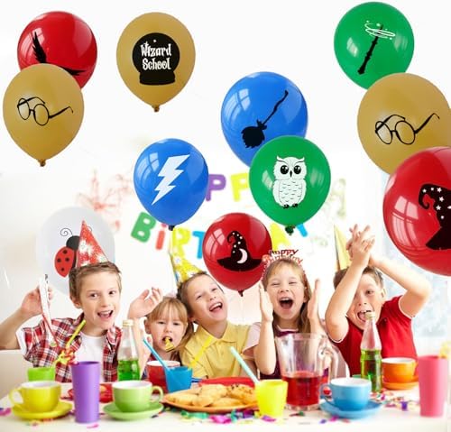 20 Pcs Magical Wizard School Balloons - 12 - Birthday Party Decor