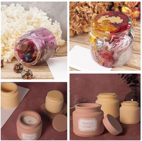 BIGEBO Resin Jar Silicone Molds 2 Pcs