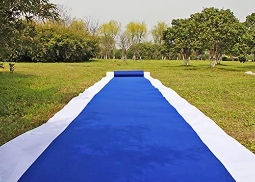 HUAHOO Royal Blue Aisle Runner Carpet for Weddings and Events
