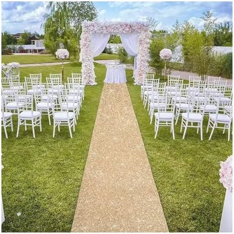 14x10m Sparkle Wedding Carpet Aisle Runner Rug