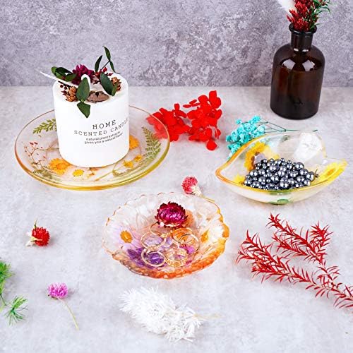 NiArt Epoxy Resin Silicone Molds 3 Shapes Jewelry Trinket Dish