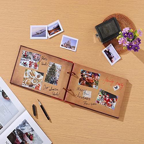 PULAISEN Adventure Book Scrapbook with 3D Color Cover