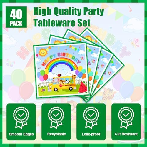 40Pcs Watermelon Party Decorations for Kids