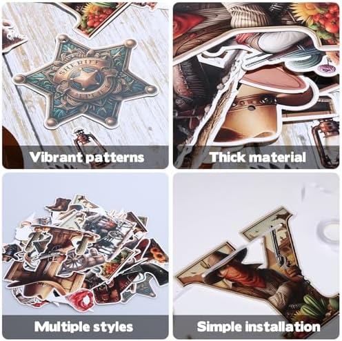 51 Pcs Western Cowboy Party Decorations Set