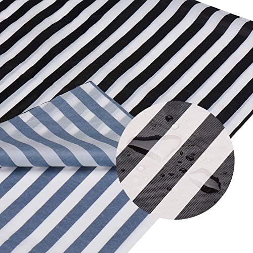 6 Pcs Disposable Black White Stripe Plastic Tablecloths 108x54 Inch Rectangle Tablecovers