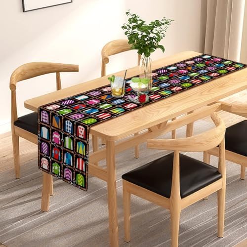 Pudodo Kentucky Table Runner Run for The Roses Derby Tablecloth 13x60