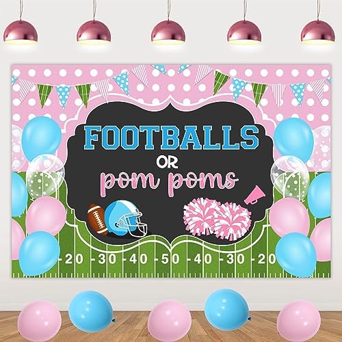 Football Gender Reveal Decorations Set