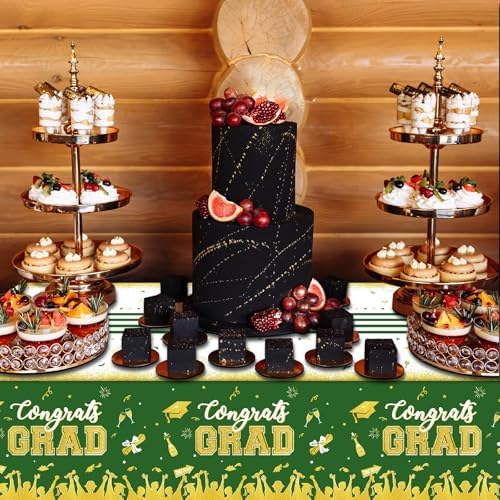 Chiazllta 3 Pack Graduation Tablecloths Class of 2025 Decorations