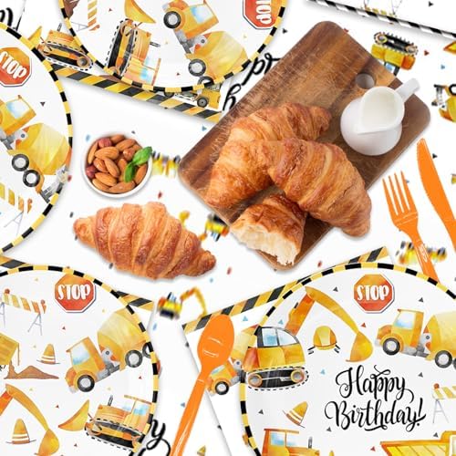 141Pcs Construction Birthday Party Supplies Set