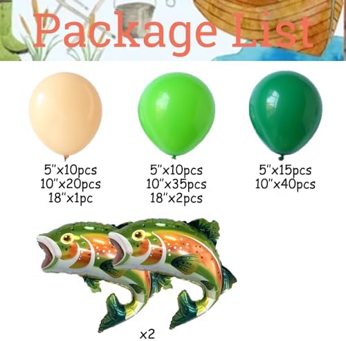 Gone Fishing Balloon Garland 135Pcs Decorations