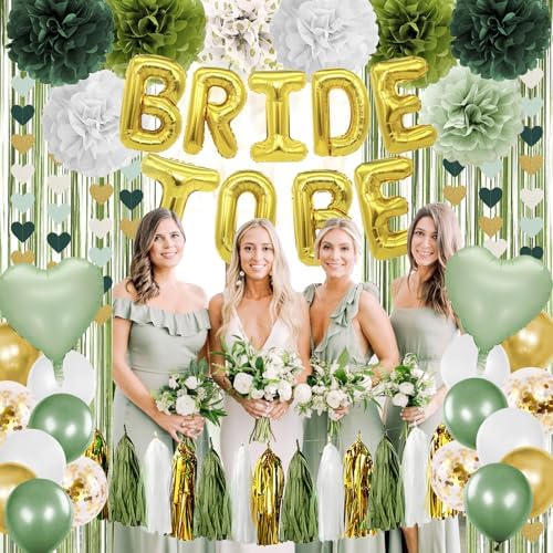 Sage Green Bachelorette Party Decorations