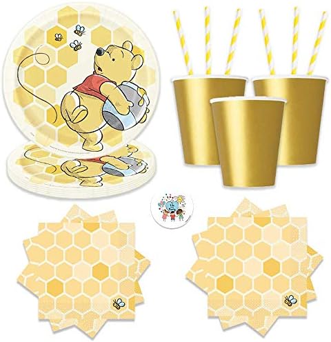 Winnie The Pooh Birthday Party Pack for 16 Guests