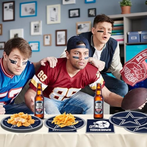 40Pcs Football Party Decorations Plates and Napkins Set