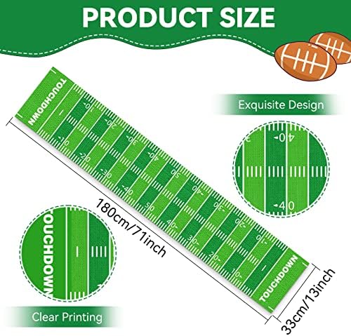 2PCS Football Table Runner Decor For Party And Dining