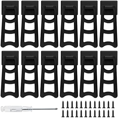 4 Inch Black Plastic Easel Back Stand 12 Pcs