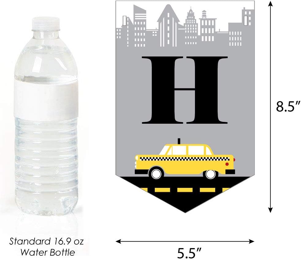 NYC Cityscape Birthday Bunting Banner Decor