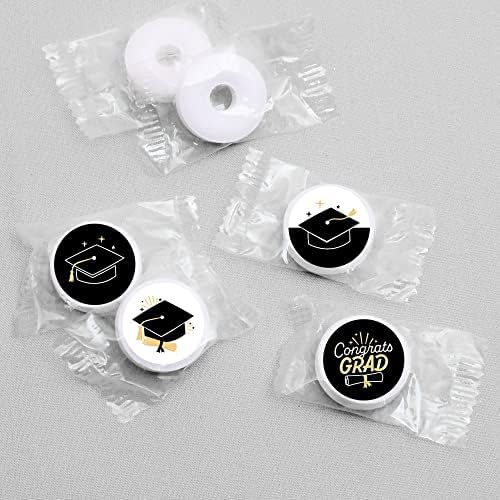 Big Dot of Happiness Graduation Candy Sticker Favors - 108 Round Labels