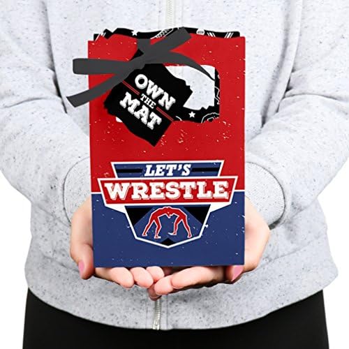 Big Dot of Happiness Wrestling Party Favor Boxes Set of 12