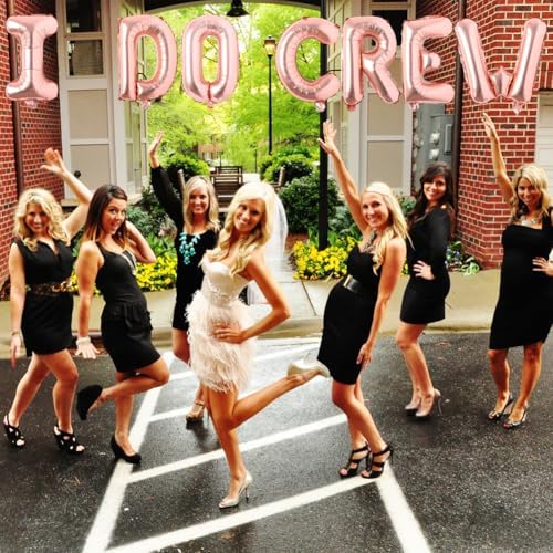 Letromp I Do Crew Balloons Rose Gold Engagement Party Decorations