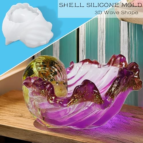 Conch Shell Resin Mold for DIY Jewelry Candle Holders