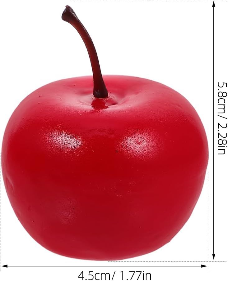 LOGOFUN 12pcs Red Christmas Artificial Fruit Props