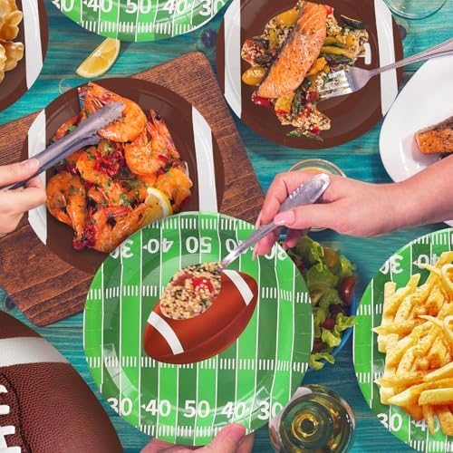 99 Pcs Football Party Supplies Kit for 24 Guests