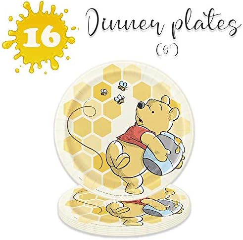 Winnie The Pooh Birthday Party Pack for 16 Guests