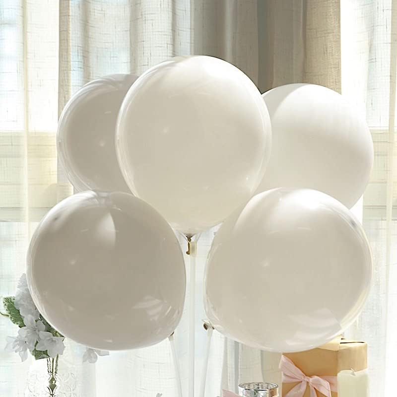 25pcs 12-Inch Beige Matte Latex Balloons for Parties