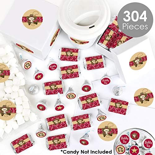 Big Dot of Happiness Little Cowboy Candy Favor Kit 304 Pieces