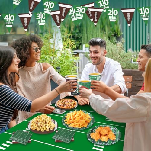 99 Pcs Football Party Supplies Kit for 24 Guests