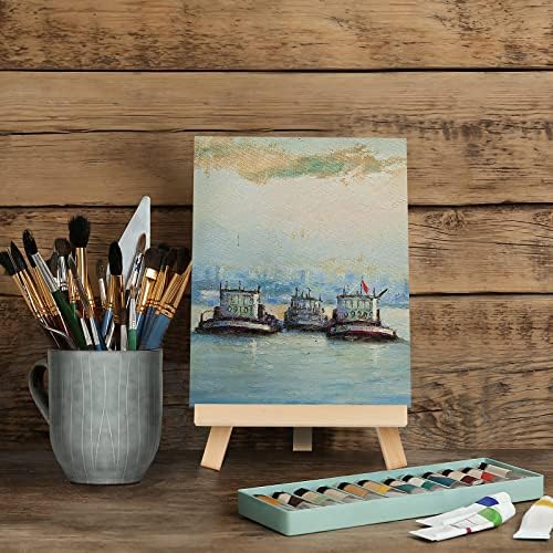 Kinlink 9 Inch Tall Wood Easels Set of 12 Display Stand