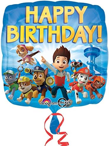 Anagram HX Paw Patrol Birthday Balloons Multicolor